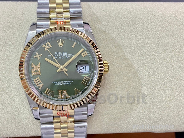Rolex Datejust m126233 0025 Olive Green Dial 36MM Unisex Replica Watch