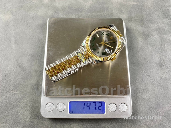 Rolex Datejust m126333 0020 Grey Dial Jubilee 41mm Two Tone Men's Watch