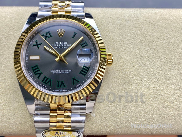 Rolex Datejust m126333 0020 Grey Dial Jubilee 41mm Two Tone Men's Watch