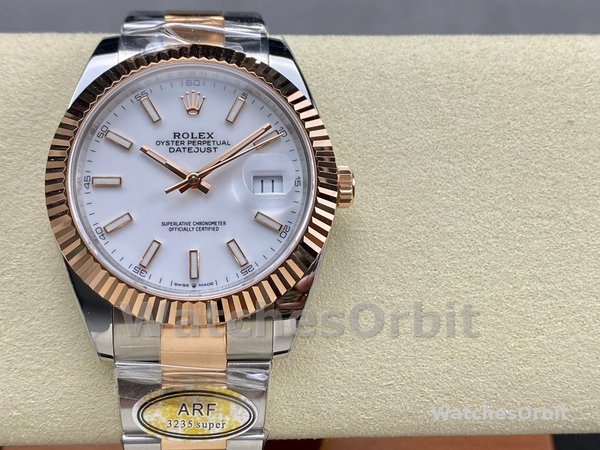 Rolex Datejust Stainless Steel and Rose Gold m126231 0018 White Index Oyster