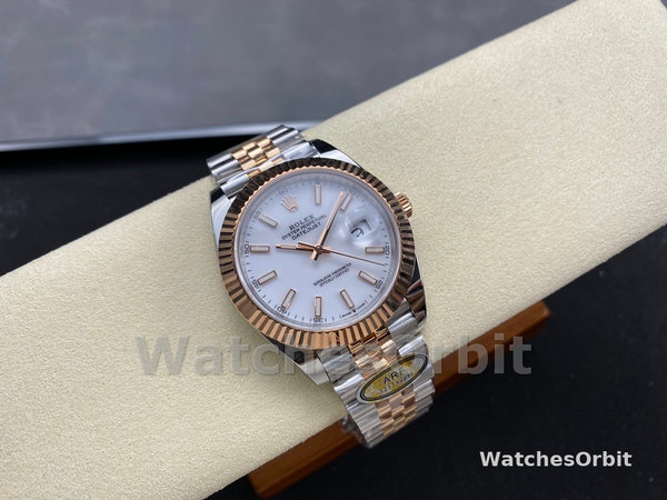 Rolex Datejust Steel & Everose Gold White Dial M126231 0017