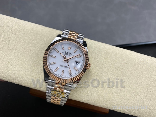 Rolex Datejust Steel & Everose Gold White Dial M126231 0017