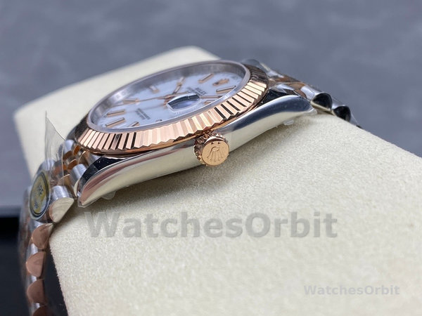 Rolex Datejust Steel & Everose Gold White Dial M126231 0017