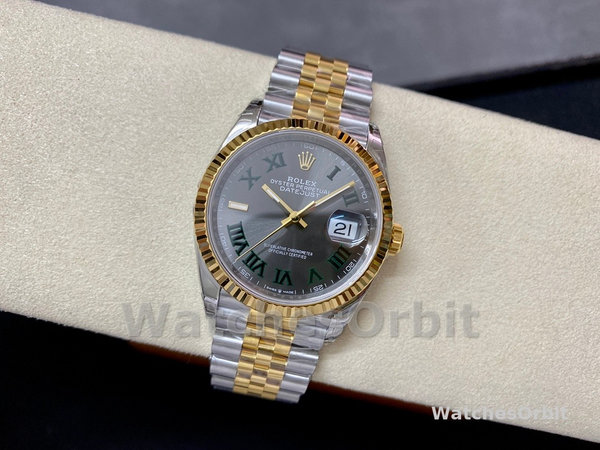 Rolex Datejust Two-Tone Steel Yellow Gold Fluted Bezel m126233 0035 36mm Unisex Replica Watch