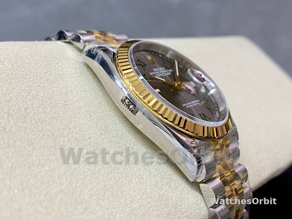 Rolex Datejust Two-Tone Steel Yellow Gold Fluted Bezel m126233 0035 36mm Unisex Replica Watch