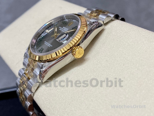 Rolex Datejust Two-Tone Steel Yellow Gold Fluted Bezel m126233 0035 36mm Unisex Replica Watch