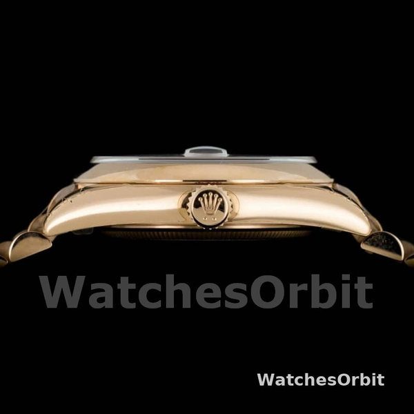 Rolex Day-Date 118205 Rose Gold Champagne Diamond Dial 36mm Unisex Replica Watch