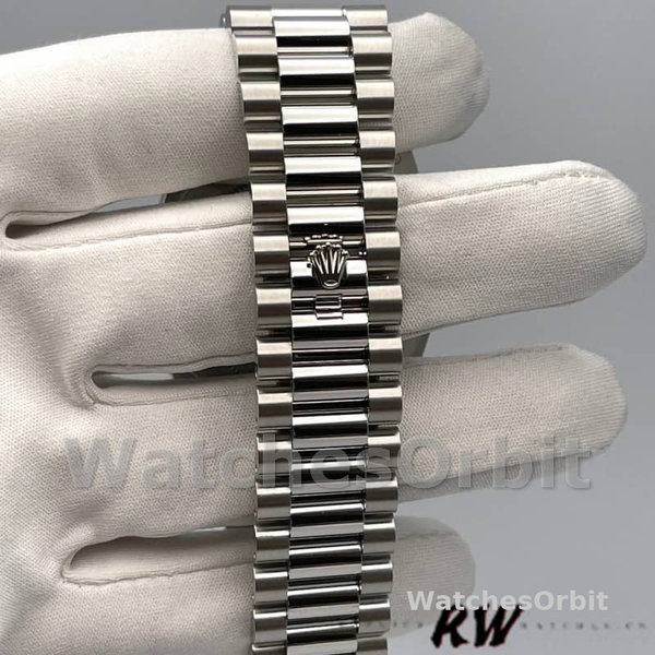 Rolex Day-Date 118206 Ice Blue Roman Numeral Dial 36mm Unisex Replica Watch