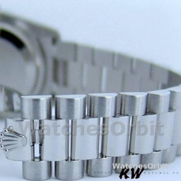 Rolex Day-Date 118206 Silver Diamond Dial Platinum 36mm Unisex Replica Watch