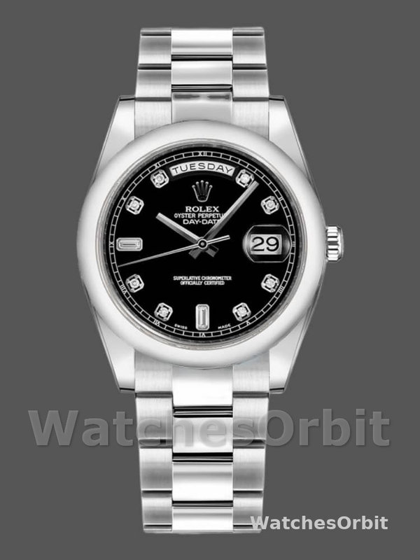Rolex Day-Date 118209 Black dial 36mm Unisex Replica Watch