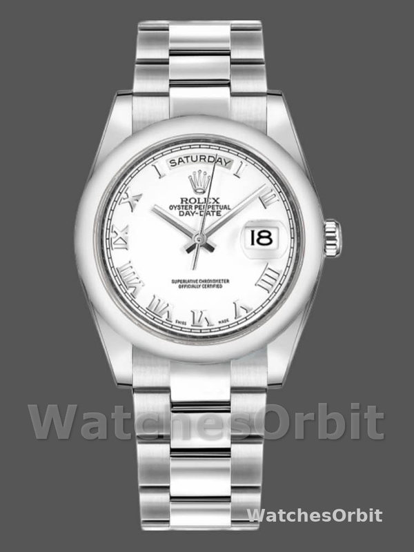 Rolex Day-Date 118209 White Dial 36mm Unisex Replica Watch
