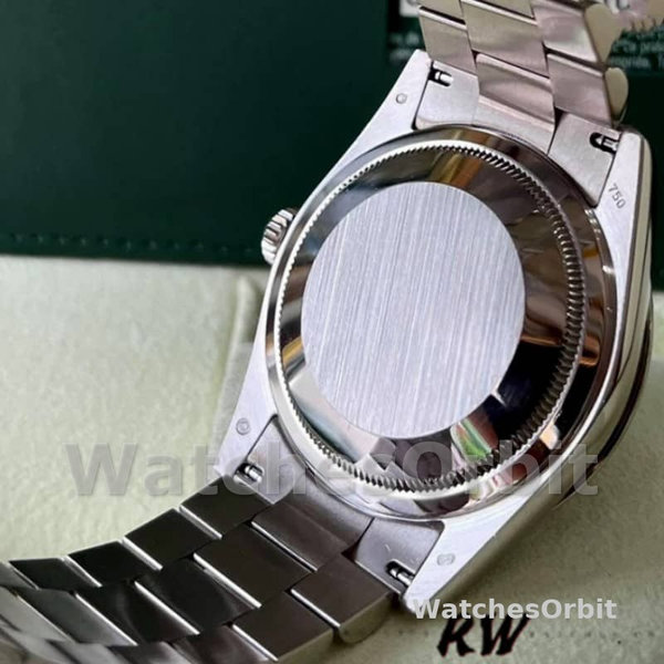 Rolex Day-Date 118209 White Gold Jubilee Chocolate Brown Dial 36mm Unisex Replica Watch