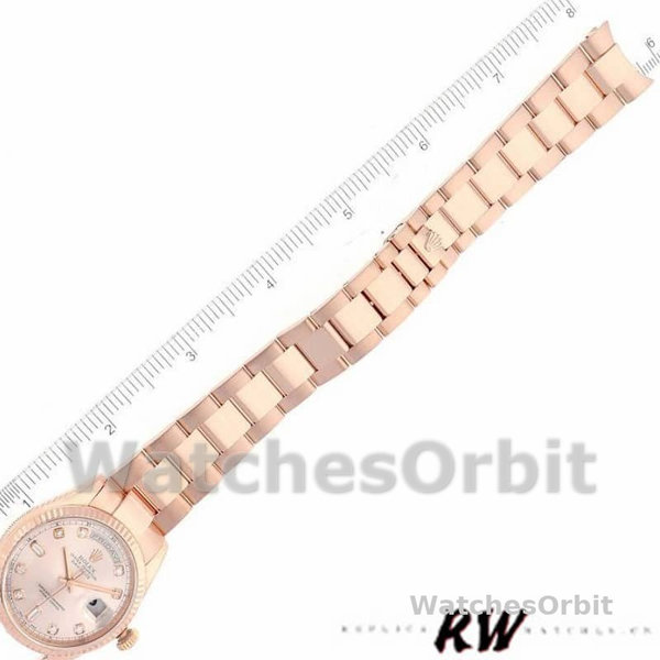 Rolex Day-Date 118235 Everose Gold Pink Diamond Dial 36mm Lady Replica Watch