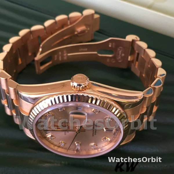 Rolex Day-Date 118235 Pink Diamond Dial 36mm Lady Replica Watch