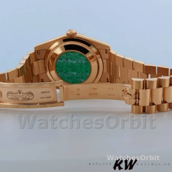 Rolex Day-Date 118235 Pink Roman Numeral dial 36mm Lady Replica Watch