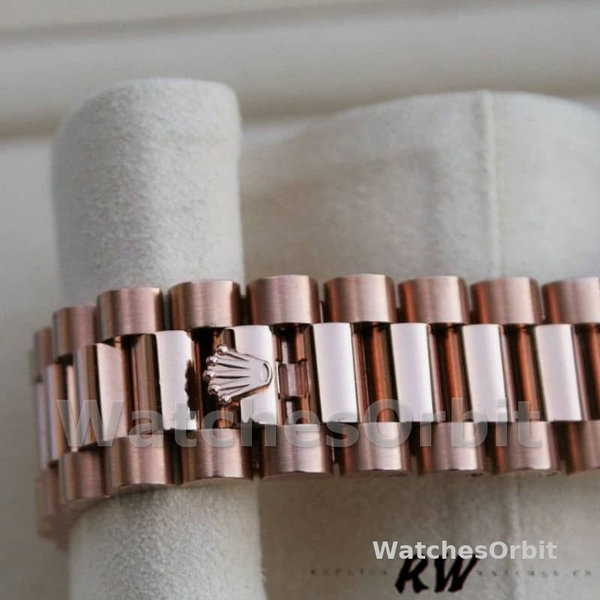 Rolex Day-Date 118235 Rose Gold Chocolate Brown Dial 36mm Unisex Replica Watch