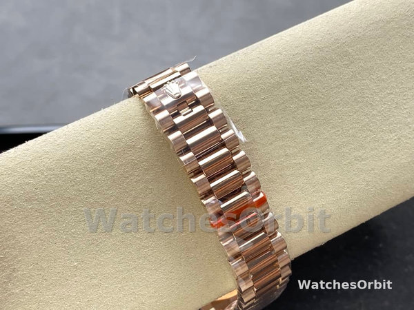 Rolex Day-Date 118235 Rose Gold Chocolate Brown Dial 36mm Unisex Replica Watch
