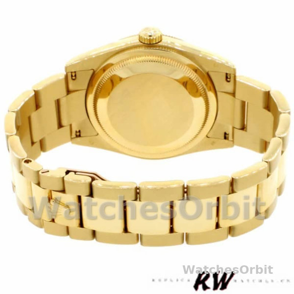 Rolex Day-Date 118238 Arabic Numeral Wave Champagne Dial 36mm Unisex Replica Watch