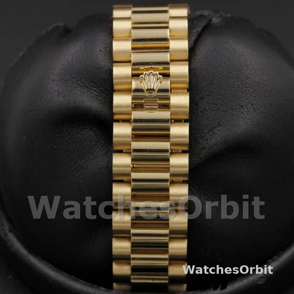 Rolex Day Date 118238 Black Dial Stainless Steel 36mm Mens Replica Watch