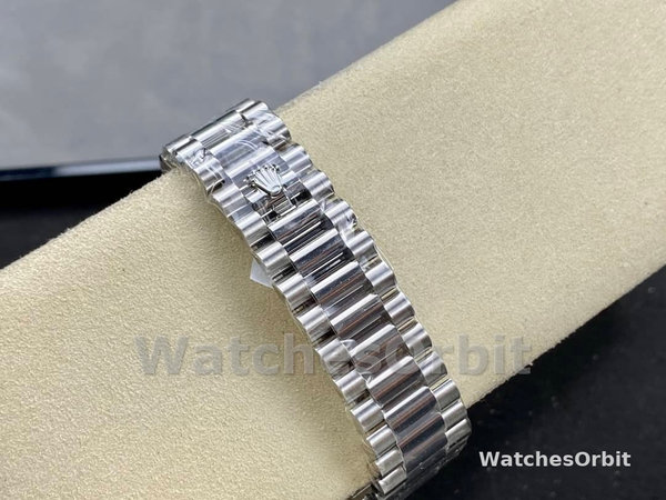 Rolex Day-Date 118239 Black Dial Fluted Bezel 36mm Unisex Replica Watch
