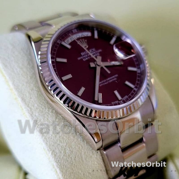 Rolex Day-Date 118239 Cherry Dial white gold 36mm Lady Replica Watch