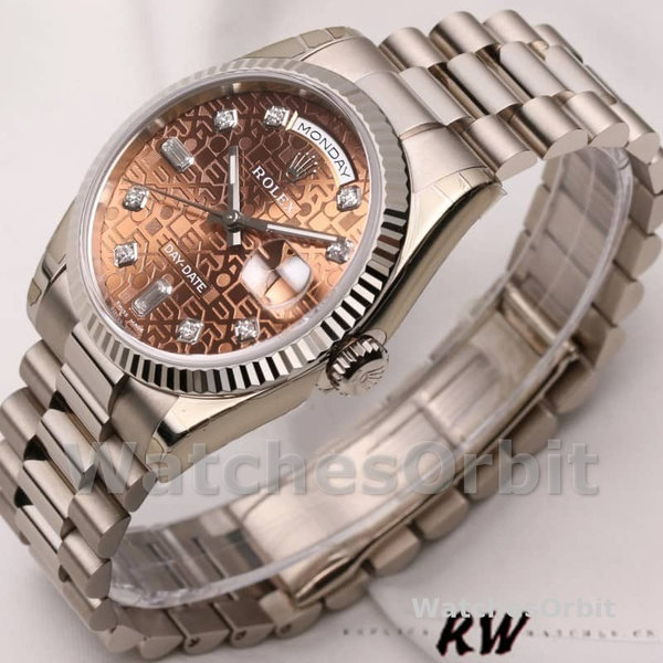 Rolex Day-Date 118239 Jubilee Chocolate Brown Dial 36mm Unisex Replica Watch