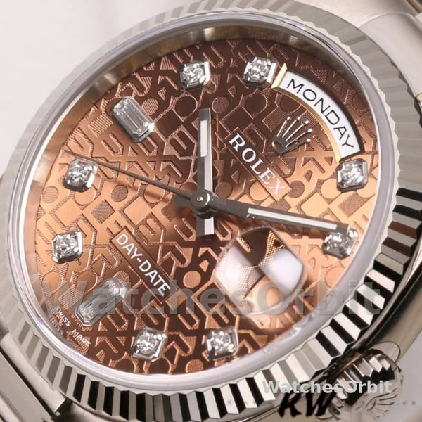 Rolex Day-Date 118239 Jubilee Chocolate Brown Dial 36mm Unisex Replica Watch