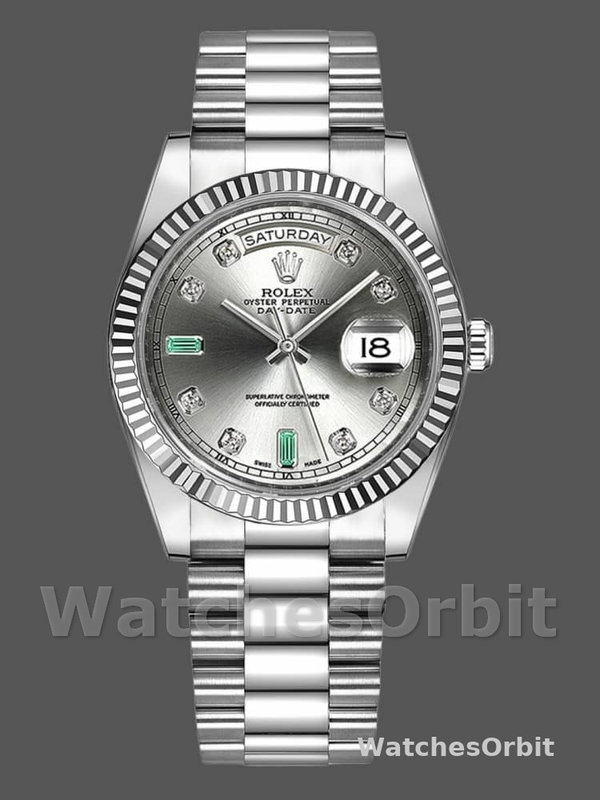 Rolex Day-Date 118239 Rhodium grey Dial 36mm Unisex Replica Watch