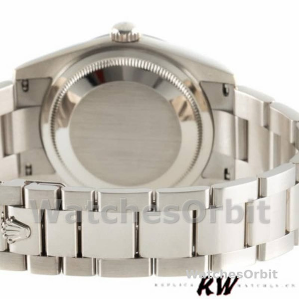 Rolex Day Date 118339 Silver Dial Fluted Bezel 36mm Unisex Replica Watch