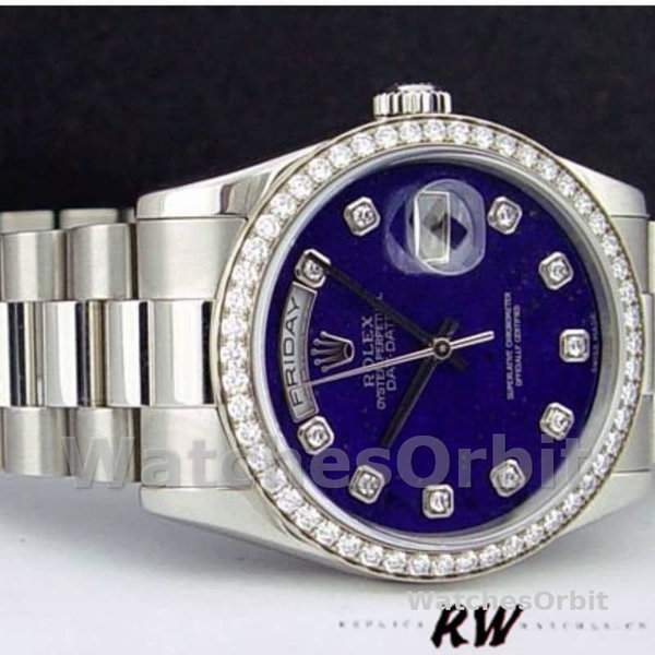 Rolex Day Date 118346 Lapis Lazuli Blue Dial 36mm Unisex Replica Watch
