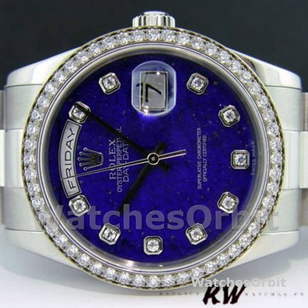 Rolex Day Date 118346 Lapis Lazuli Blue Dial 36mm Unisex Replica Watch