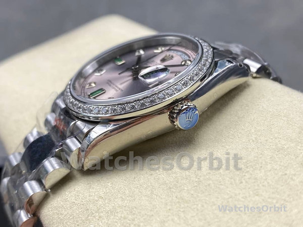 Rolex Day Date 118346 Rhodium Grey Dial 36mm Unisex Replica Watch