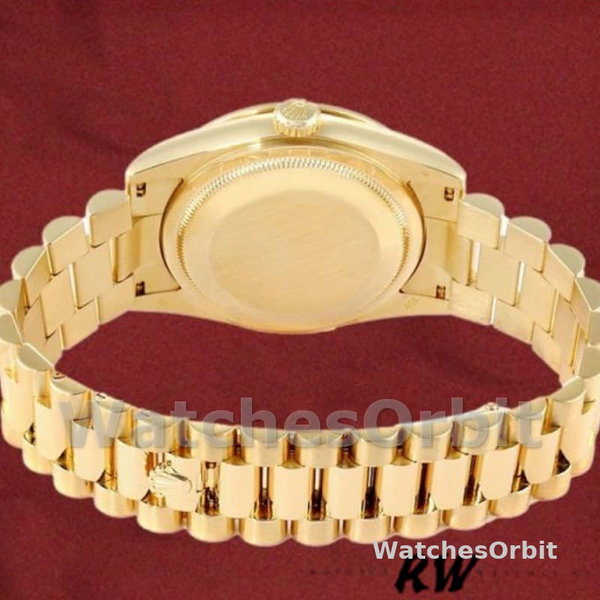 Rolex Day Date 118348 Champagne dial Yellow Gold 36mm Unisex Replica Watch