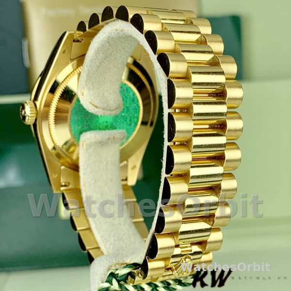 Rolex Day Date 118348 Green Diamond Dial Yellow Gold 36mm Unisex Replica Watch