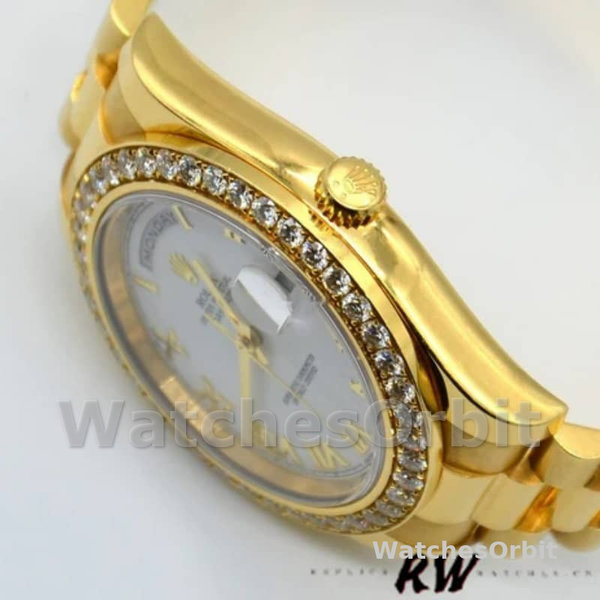 Rolex Day-Date 118348 White Roman Numeral Dial 36mm Unisex Replica Watch