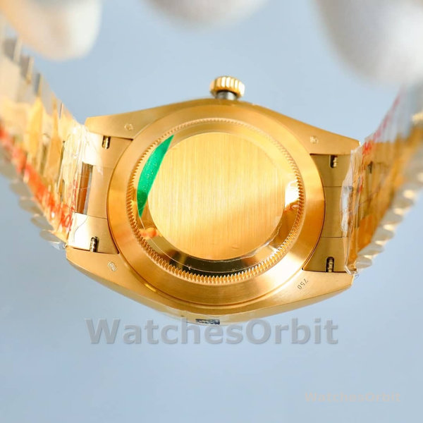Rolex Day-Date 118348 Yellow Gold White Dial 36mm Unisex Replica Watch