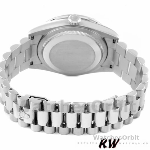 Rolex Day-Date 118366 Ice Blue Dial Diamond Bezel 36mm Unisex Replica Watch