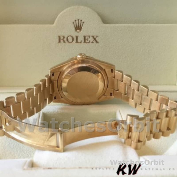 Rolex Day-Date 118388 White MOP Diamond Dial 36MM Unisex Replica Watch