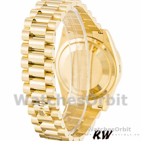 Rolex Day-Date 118398 Bulls Eye Brown Diamond Dial 36MM Unisex Replica Watch