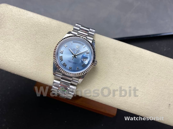 Rolex Day Date 128236 0018 Ice Blue Roman Dial