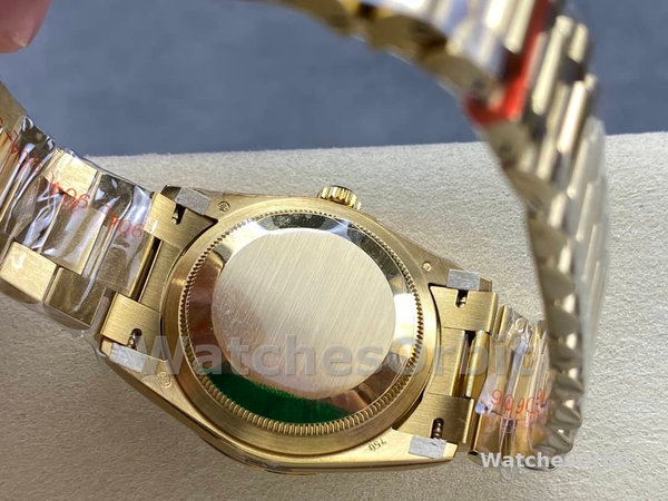 Rolex Day-Date 128238 Fluted Bezel White Roman Dial 36MM Replica Watch