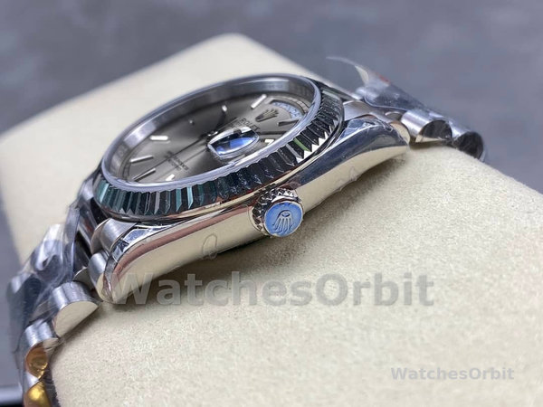 Rolex Day-Date 128239 0005 White Gold Silver Index Dial 36MM Unisex Replica Watch
