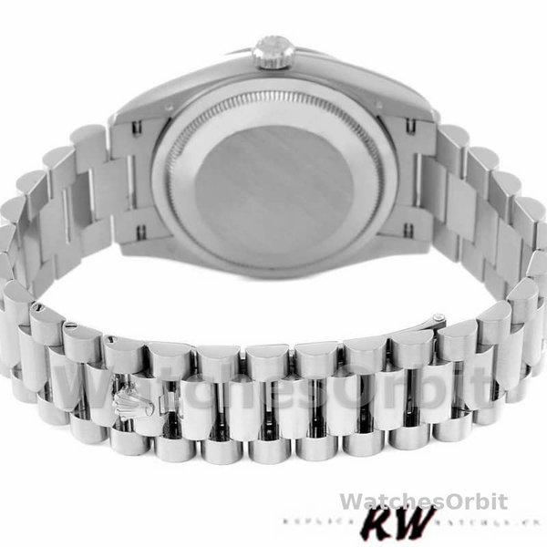 Rolex Day-Date 128239 White Gold Pink Opal Dial 36MM Unisex Replica Watch