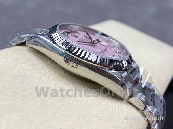 Rolex Day-Date 128239 White Gold Pink Opal Dial 36MM Unisex Replica Watch