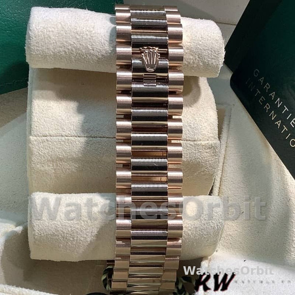Rolex Day-Date 128345RBR Brown Ombre Dial Everose Gold 36MM Unisex Replica Watch