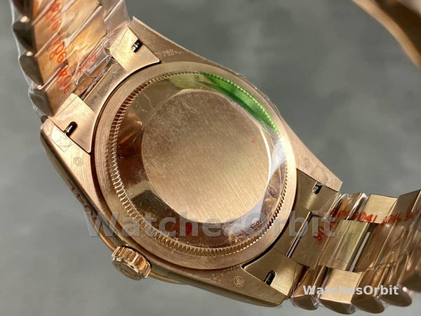 Rolex Day-Date 128345RBR Brown Ombre Dial Everose Gold 36MM Unisex Replica Watch