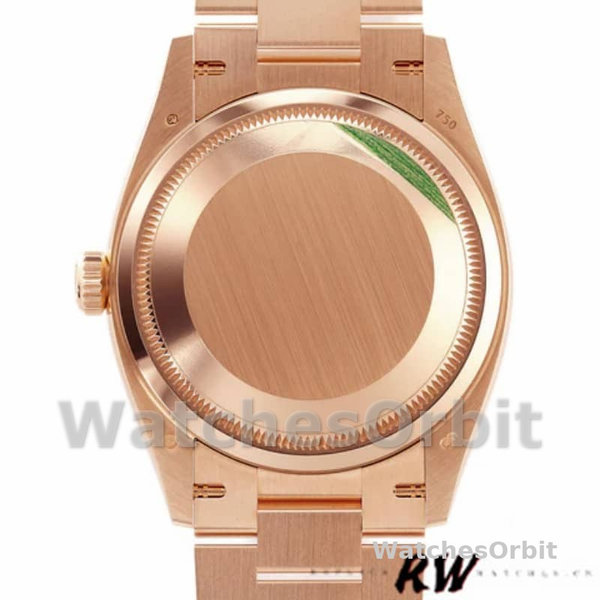 Rolex Day-Date 128345RBR Champagne Rose Dial Everose Gold 36MM Unisex Replica Watch