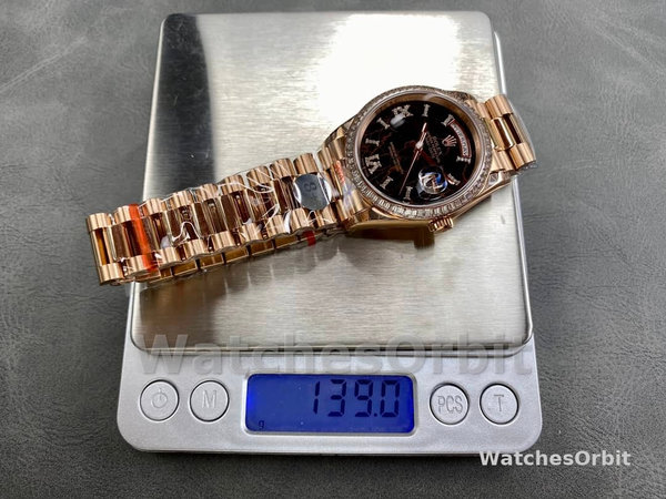 Rolex Day-Date 128345RBR Eisenkiesel dial Everose Gold 36MM Unisex Replica Watch