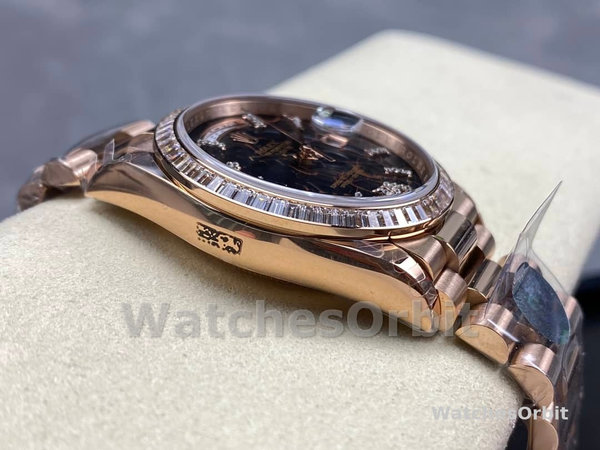 Rolex Day-Date 128345RBR Eisenkiesel dial Everose Gold 36MM Unisex Replica Watch