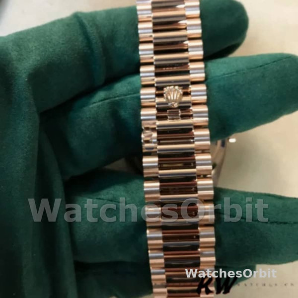 Rolex Day-Date 128345RBR Slate Dial Everose Gold 36MM Unisex Replica Watch